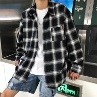 High Flannel Retro Spring Men Plaid Quality Shirts Casual Mens Long-sleeved MMSC983 Summer Oversized Harajuku Loose Shirts