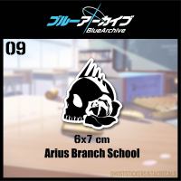 09สติกเกอร์โลโก้เกม BlueArchive-Arius Branch School ตกแต่งมือถือ รถยนต์ มอเตอร์ไซค์ laptop computer งานพิมพ์