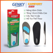 Lót giày thể thao nam nữ Genky Comfort 4 lớp, tăng 1,5cm chiều cao