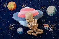 Space-shaped pillow Spacecraft Planet Rocket baby photography props to help the baby take pictures of the baby