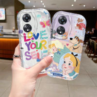 เคสสำหรับ OPPO A98 5G เคสโทรศัพท์แฟชั่นพรีเมี่ยมลายดอกไม้สวยงามเด็กหญิงเด็กชายเรียบง่ายซิลิโคนนิ่มเคสป้องกันฝาครอบหลังคู่