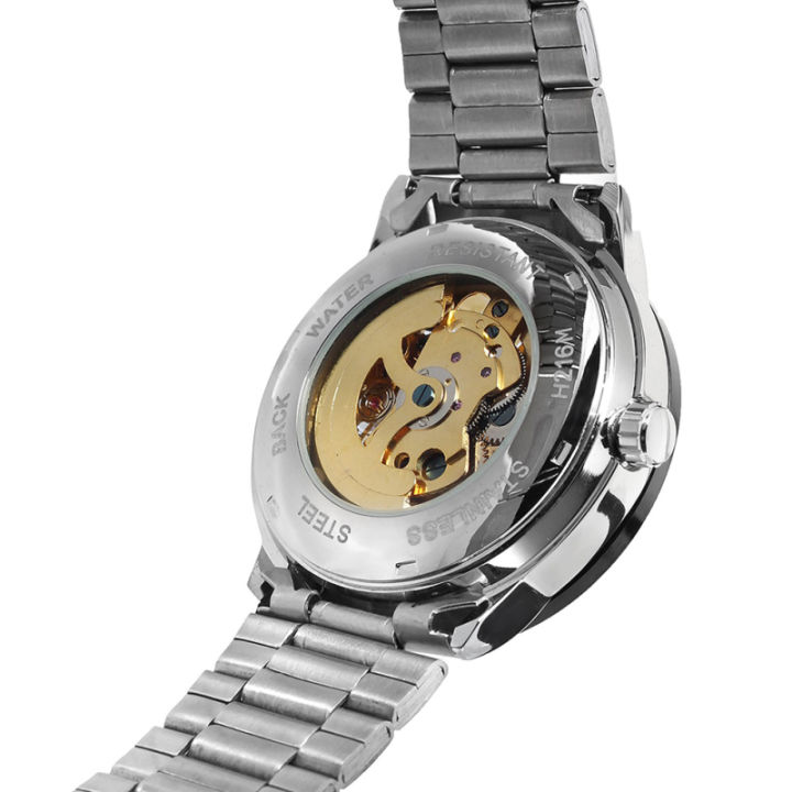 xinsu-นาฬิกาข้อมือหน้าปัดสแตนเลสสตีลลายโครงกระดูก-นาฬิกากลไกอัตโนมัติสำหรับสุภาพบุรุษ