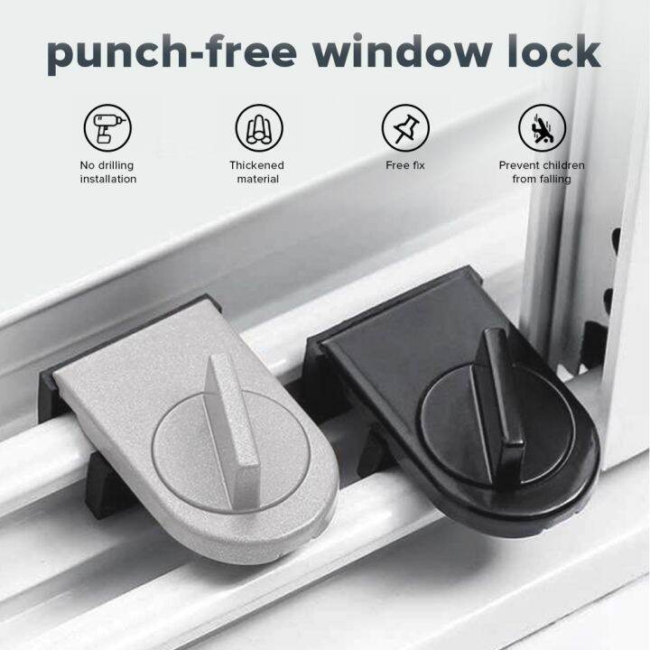 Safety Security Anti-theft Sliding Auxiliary Window Limiter Lock Sash