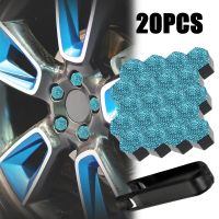 20Pcs Car Wheel Nut Caps Universal Diamond Inlay Auto Wheel Tire Hub Covers Tyre Anti-Rust Cover Caps Car Accessories 17/19/21mm Nails  Screws Fastene