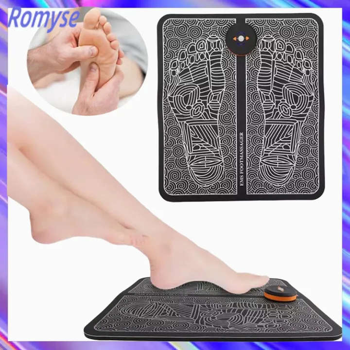 Romyse EMS Foot Massage Pad Electric Massage Machine Portable Pad ...