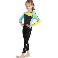 Holiday Discounts Children One-Piece Diving Suit 2.5Mm Neoprene Wetsuit Boy Girl Long Sleeves Keep Warm Swim Wear Swimming For Snorkeling Surfing