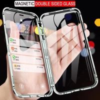 【Enjoy electronic】 360 Metal Magnetic Adsorption Case For iPhone 12 11 Pro Max 12 Mini XS Max X XR 7 8 6 6s Plus SE 2020 Double-Sided Glass Cover