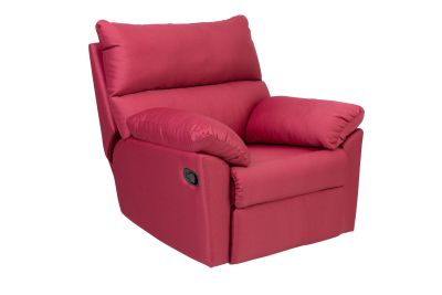modernform เก้าอี้พักผ่อนปรับเอนนอน รุ่น COMFY 1ที่นั่ง หุ้มผ้าEasy clean สีแดง#UFL2282
