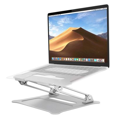 Aluminum Laptop Stand ที่วางโน๊ตบุ๊ค ขาตั้งแล็ปท็อป อลูมิเนียม ปรับระดับได้ สวยหรูระบายความร้อนได้ดี พกพาสะดวก