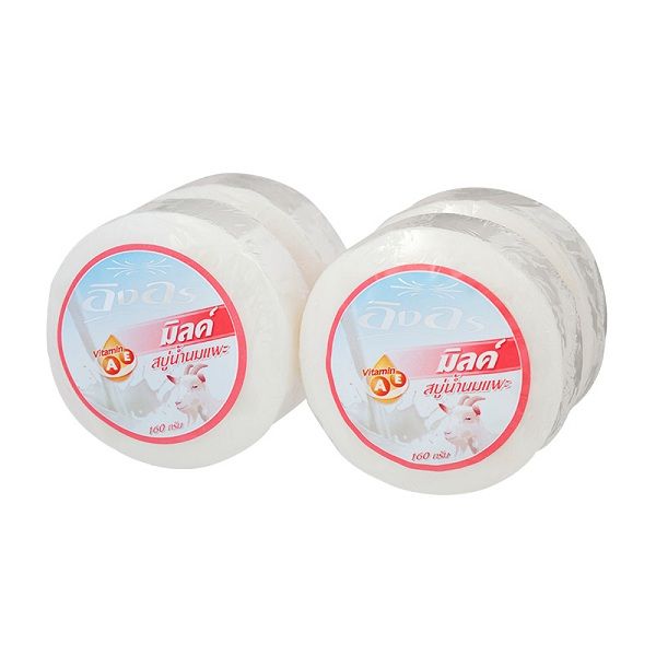 อิงอร-สบู่น้ำนมแพะ-เพื่อผิวคงความอ่อนเยาว์-แลดูสุขภาพดี-ingon-goat-milk-soap-1-แพ็ค-4-ก้อน-1030151281