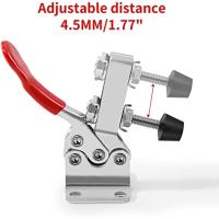 Alat tangan 201B penjepit Toggle 198Lbs anti slip penjepit Horizontal merah 201-B alat rilis cepat