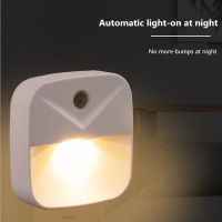 EU US Plug Light Sensor Control Night Light Mini Novelty Square Bedroom lamp For Baby Gift Romantic Lights Night Lights