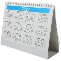 Calendar Delicate 2024 Large Desk Calendars Small Standing Flip Paper Convenient Desktop