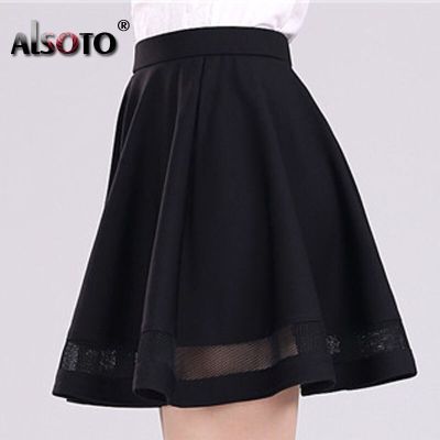‘；’ 2023 Summer Women Skirt Fashion Elastic Faldas Ladies Midi Skirt  Girls Mini Pleated Skirts Saias Etek Jupe Korea Clothes