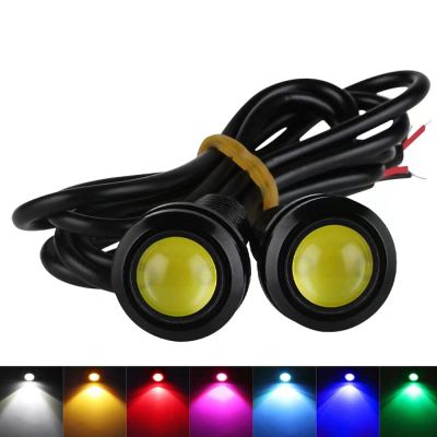 【CW】1PCS 18MM Car Eagle Eye DRL Led Daytime Running Lights LED 12V Backup Reversing Parking Signal Car Lamps DRL Car styling