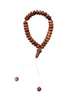 Tasbih kayu/ตัซเบี๊ยะไม้ ที่นับจำนวน ลูกปัดอิสลาม 33เม็ด ลูกปะคำ