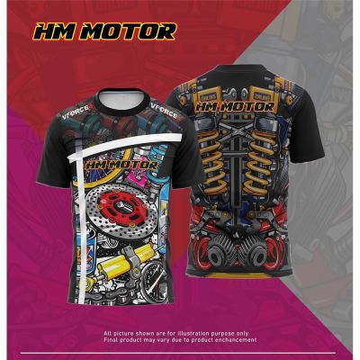 New FashionHM MOTOR "Baju Raya 2023 2023 BACA DESCRIPTION DESIGN Fresh Design Sublimation T-shirt Jersey  Microfibre Mini Eyelet 2023