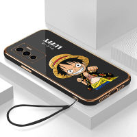 เคสโทรศัพท์ เคส Vivo V23e 5G มาใหม่ Case การ์ตูนลูฟี่หรูหรา 6D ชุบซิลิโคนอ่อนนุ่มกรอบสี่เหลี่ยมเงา Bling ฝาหลัง