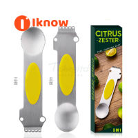 I Know Creative เครื่องมือขนาดเล็ก Multi-Purpose Orange Peeler Lemon Shaper Three In One Peeler CITRUS ZESTER