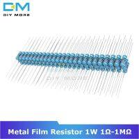 100PCS Metal Film Resistor 1 1 -1 1W 1R-1M Ohm 1K 2.2K 4.7K 5.1K 6.8K 10K 15K 22K 47K Resistance Electronic Diy Resistor