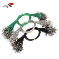 JIUYU 30Pcs Anti Bite Steel Fishing Line Wire Leader Stainless Steel 12CM - 30CM Fishing Accessory Swivel Connector Fishing Line Fishing Lines