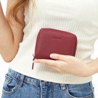 ?NEW PUFFY WALLET กระเป๋าสตางค์หนังแท้ ซิปรอบ