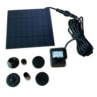 Solar Panel Powered Water Fountain Pool Pond Garden Water Sprinkler Sprayer with Water Pump &amp; 3 Spray Heads Garden Decoration