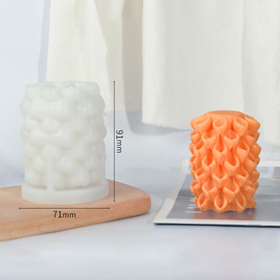Flower Pillar Mold Abstract Candle Silicone Mold Making Soap Mold Flower Mold Flower Candle Molds Swirl Candle Mold
