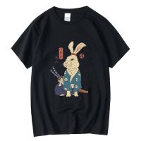 Xin Yi Mens Tshirt 100 Cotton Funny Bunny Printing Anime Cool Loose Men Tshirt Male Gildan