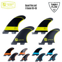 Ananas Surf Surfboard Quad Fins ฐานคาร์บอนไฟเบอร์ Thruster ชุด Kite Wake อุปกรณ์เสริม Turbo Flow Series