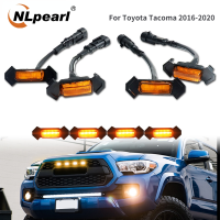 NLpearl ชุดไฟกระจังหน้ารถยนต์12V,ไฟสีขาวชิ้น/เซ็ต6000K พร้อมชุดสายไฟ DRL สำหรับรถยนต์2016-2020 Toyota Tacoma