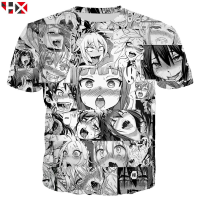 2023 NEW Ahegao Hentai Expression 3d Mens Short Sleeve T-shirt brand new T-shirt