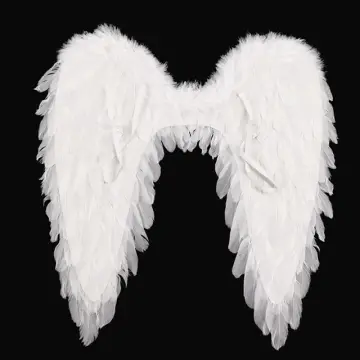 Feather Angel Wings Black White Red Demon Cosplay Halloween