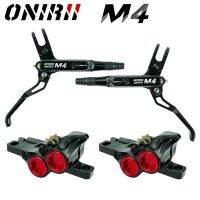 【LZ】✴❦❈  ONIRII-Freios hidráulicos com almofadas 4 pistão MTB Bike Brake AM montanha óleo mineral braçadeira CNC Tech AM HD 820mm 1450mm