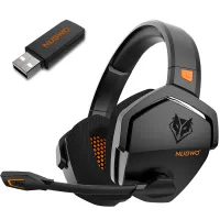 MOTOSPEED Nuwo G06ชุดหูฟังสำหรับเล่นเกมไร้สายสำหรับ PS5 PS4 PC แล็ปท็อปตัดเสียงรบกวนหูฟังแบบครอบหูพร้อมไมโครโฟน48H แบตเตอรี่ยาวนาน2.4G BT การเชื่อมต่อไร้สาย/ชุดหูฟังแบบมีสาย Bass Surround ที่ปิดหูกันหนาวแบบนุ่มสำหรับเกม