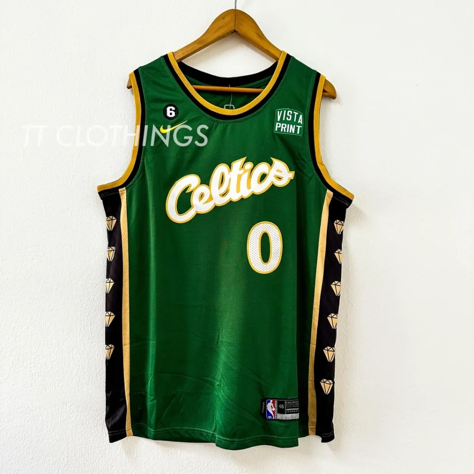 Nwt Majestic Hardwood classic Jersey Vintaged Boston Celtics Retro green  sewn m