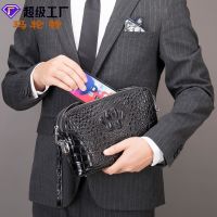 [COD] Marant mens clutch bag genuine leather pure anti-theft lock crocodile wholesale