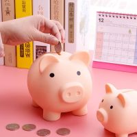 【CC】 Plastic Cartoon Pig Bank Unbreakable Kids Children Money Coin Saving Jar Storage Birthday Gifts