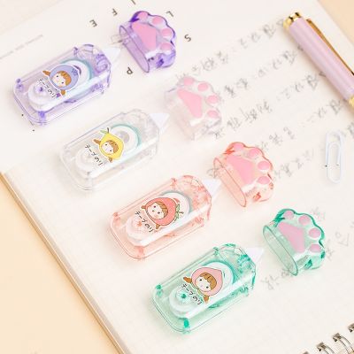 ☃ 1 PC 5mmx5m Cute Cartoon Cat Claw Double Sided Adhesive Runner Roller Tape for Scrapbooking DIY Craft Projects Supplies