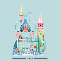 447Pcs Snow Fairy Tale Castle Friends Ice-Castle Model Bricks Building Blocks Sets Educational Toys for Girls Christmas Gifts