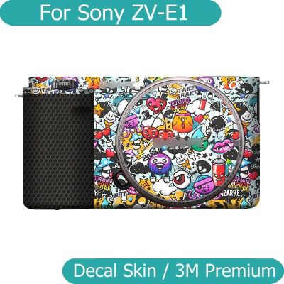 ฟิล์มห่อสติ๊กเกอร์ติดบนตัวเครื่องไวนิลสำหรับ Sony ZV-E1เคลือบสติกเกอร์ป้องกันกล้อง ZVE1 E1 ZV