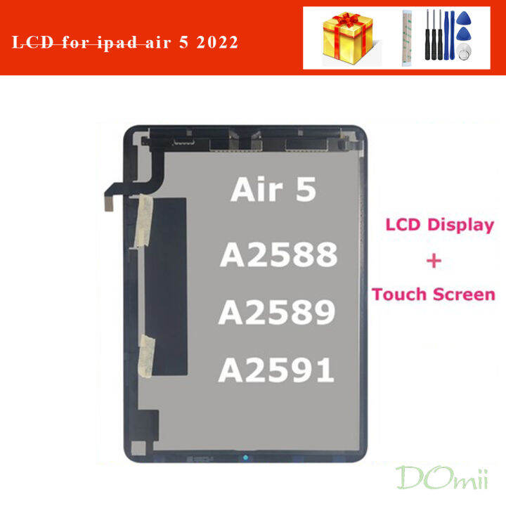 ต้นฉบับสำหรับ Apple iPad Air 5 5th Gen Air 5 2022 A2588 A2589 A2591จอ