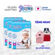 Tặng Balo đa năng Combo 3 gói Tã quần JoeCo công nghệ Nhật size M72 L66