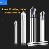 【DT】hot！ Carbide Rounding Cutter End Mill 12mm Tools R0.5 R3 6 Inner R Chamfering Router Bit Aluminum