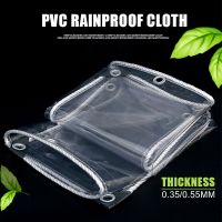 0.350.55MM PVC Transparent Rainproof Cloth Outdoor Tarpaulin Waterproof Fence Garden Plants Shed Truck Raincover Ground Sheet