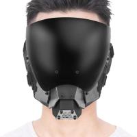 Cyber Punk Face Cover Anti Dust Face Mouth Riding Cover Halloween Cosplay Costume Accessory Cyber Punk Half Face Cover Helmets for Adult Gothic Cosplay Halloween Party presents
