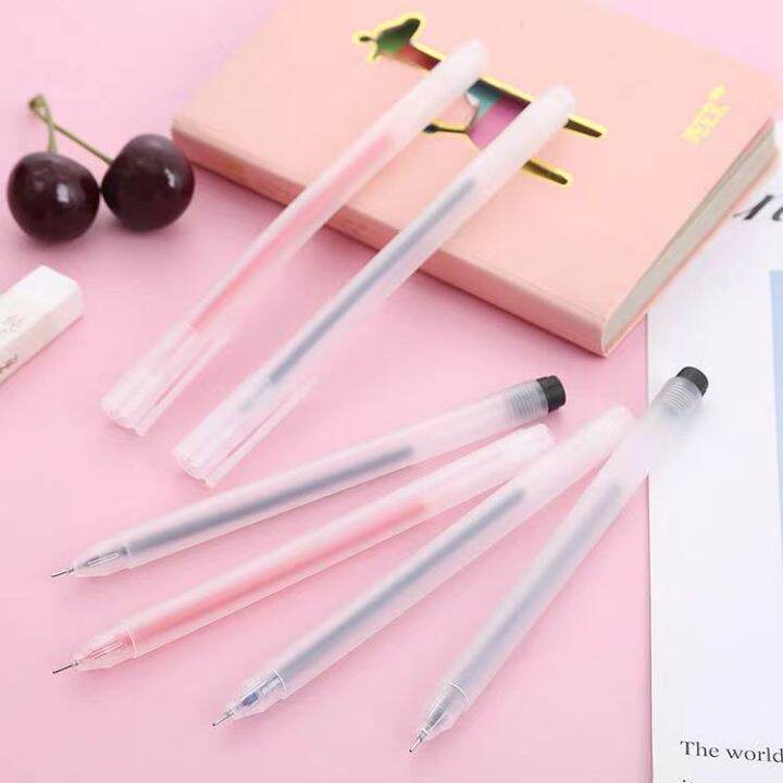 แบบใหม่-ล้าง-frosted-เจลปากกา-0-5mm-ballpen-เรียนรู้เครื่องเขียน-เครื่องใช้สำนักงาน