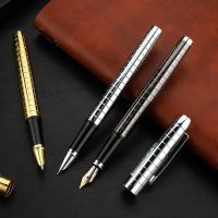 1PC Business Metal Writing Signing Fountain Pen High Quality Calligraphy Pens Gift Box Office School Stationary Supplies 03925  Pens