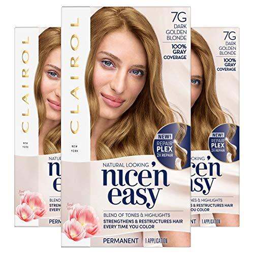 PRE-ORDER] Clairol Nice'n Easy Permanent Hair Dye, 7G Dark Golden Blonde  Hair Color, 3 Count (ETA: 2022-07-2) | Lazada