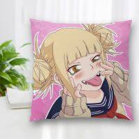 （ALL IN STOCK XZX）Himiko Toga Boku No Heroes College pillowcase/suitable for sofa/household/Microfiber pillowcase   (Double sided printing with free customization of patterns)